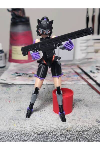 Modellio3D Project: Instinct Anime Action Dummy 21 cm Hareketli Figür