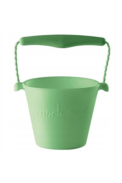 NO BRAND Găleată pliabilă din silicon, verde Scrunch