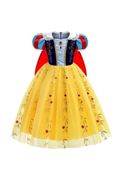 NO BRAND Costum de Regină Albă ca Zăpada, Rochie Albă ca Zăpada, Costum de ca...