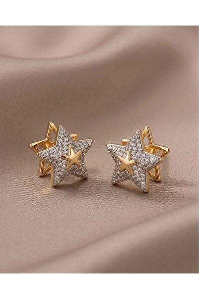 XUPING JEWELRY أقراط من حجر الزركون بتفاصيل نجم البحر
