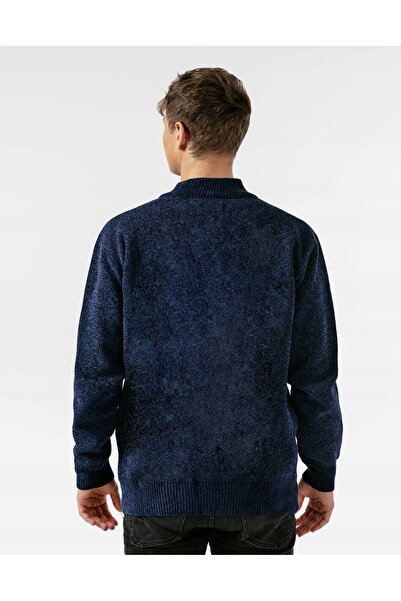 NO BRAND Pulover călduros din fleece, cu guler semi-înalt, pentru bărbați, că...