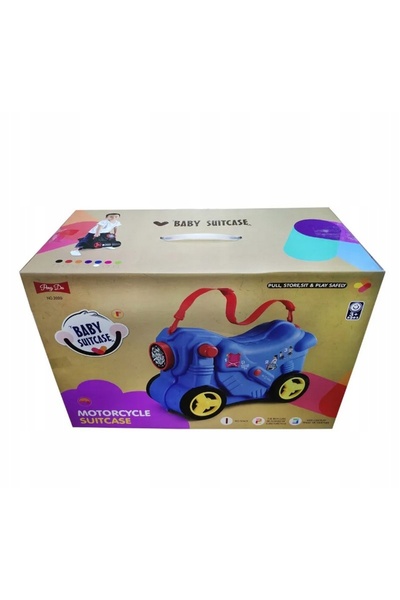 NO BRAND Valiză cu roți, cu scaun integrat, 20 L, genți de călătorie 3D pentr...