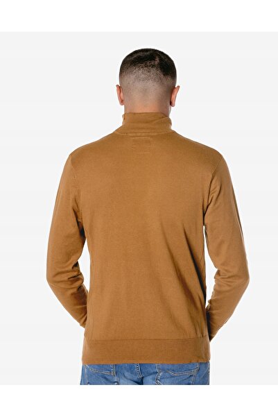NO BRAND Pulover elegant slim pentru bărbați, guler înalt, clasic, uni, 17 cu...