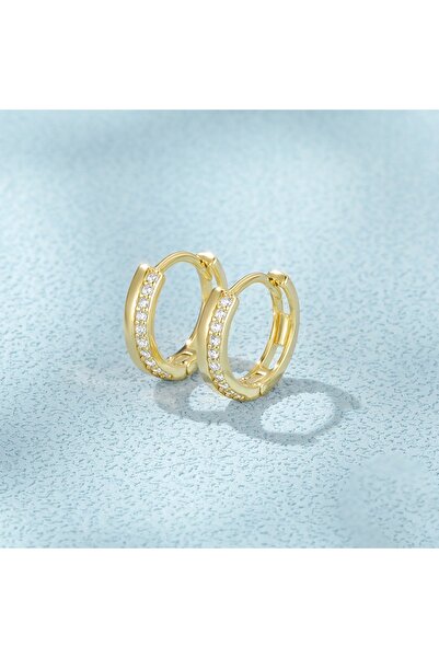 NO BRAND Cercei de aur, argint 925, argint sterling, cerc, zirconiu cubic, ce...