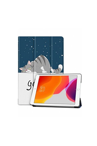 REDz Accessories Калъф Lazy Cat, за iPad 10.2 " 7/8/9, 2019/2020/2021, с аним...