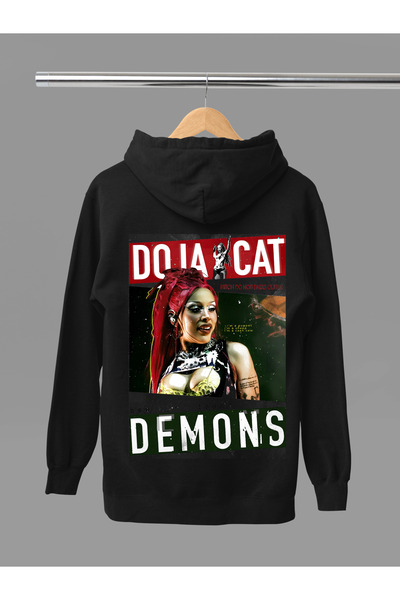 MAGORS Doja Cat Printed Cotton Long Sleeved 3-Yarn Hooded Sweatshirt