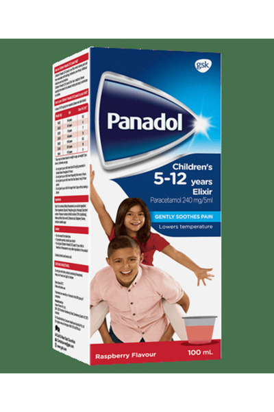Panadol Syrup, 5-12 Years, 100 ml