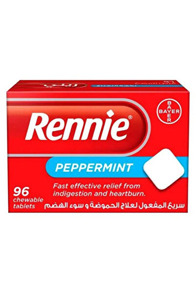 RENNIE Peppermint Fast Effective Relif From Indigestion and , 96 Tabs