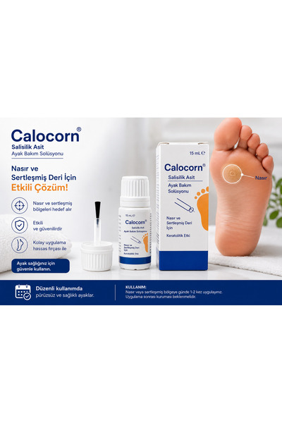 SEPTAPHARMA KIMYA Calocorn Ayak bakım Nasırsök Nasır Sökücü Solüsyon %100 Etk...