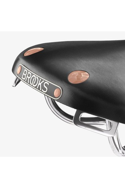 Brooks مقعد دراجة سويفت من الجلد باللون الأسود B360H A17202