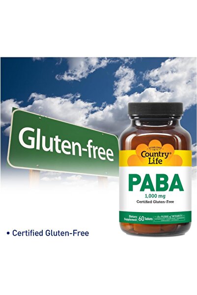 COUNTRY LIFE PABA 1,000 mg 60 Tablet