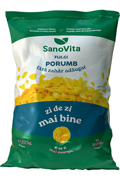 Sano Vita Fulgi de porumb fără zahăr 225 g