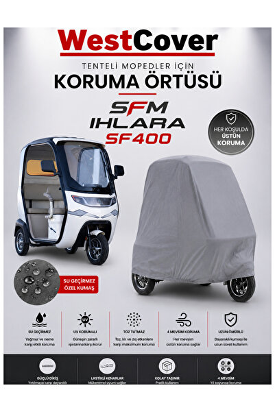 WestCover Sfm Ihlara Sf400 3-Wheel Electric Moped Compatible Waterproof | Uv ...