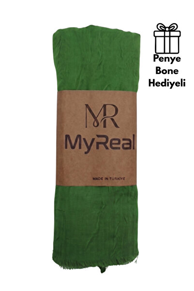 MyReal Bamboo Kraş Shawl - Non-Ironing Natural Texture (90X200 cm)