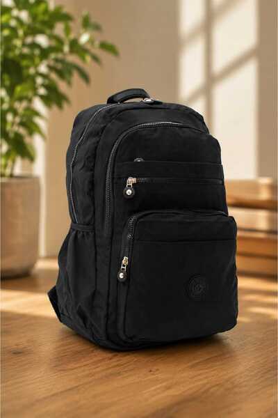 zemihra Unisex Water Resistant Crinkle Fabric Multi-Compartment Medium Laptop...