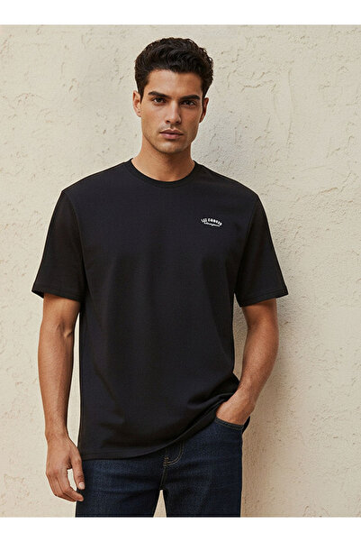 Lee Cooper Regular Fit Crew Neck Short Sleeves Logo Print T-shirt