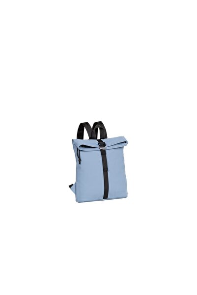 NEW REBELS Rucsac Mart-Los Angeles Rolltop Mini, albastru deschis,