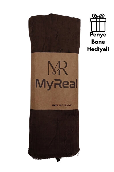 MyReal Bamboo Kraş Shawl - Non-Ironing Natural Texture (90X200 cm)