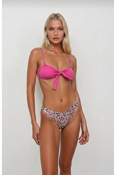 Freya Fiyonk Detaylı Çiçek Desenli Bikini Takımı