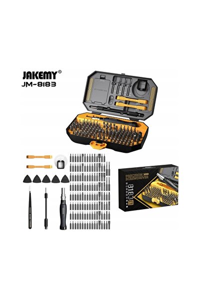Jakemy Set de șurubelnițe multifuncțional, set de șuruburi, șurubelniță de pr...