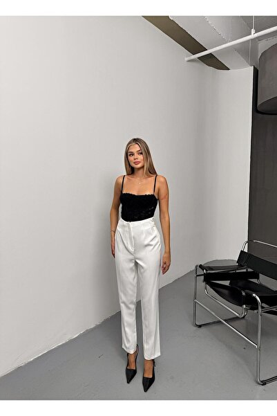 QARA Ankle-Length Pleated Pants