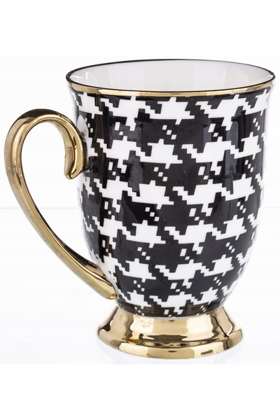 Queen Isabell Cana de porțelan cu linguriță elegantă Queen Isabel 300ml