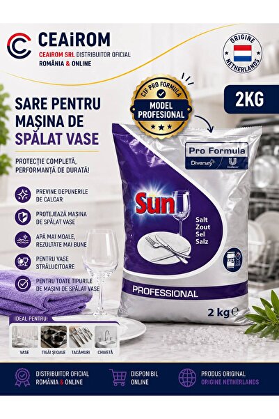PRO FORMULA CIF SUN PROFESSIONAL DISHWASHER SALT 2KG