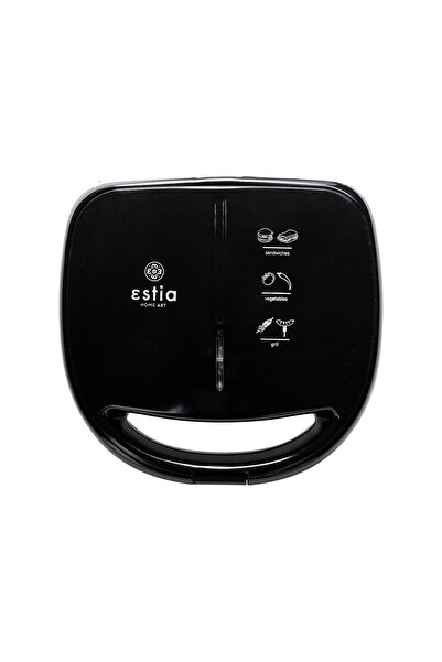 Estia Home Art ESTIA ΤΟΣΤΙΕΡΑ BLACK & INOX 2 ΘΕΣΕΩΝ 850w ΜΕ ΑΠΟΣΠΩΜΕΝΕΣ ΑΝΤΙΚ...