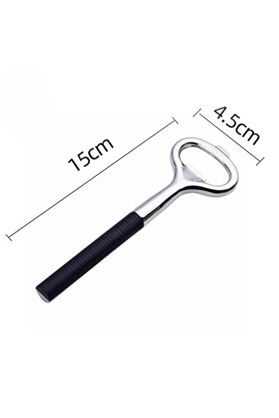 safestore Metal Şişe Açacağı Kaydırmaz Ergonomik Saplı Gazoz Ve Meşrubat Açacağı 15 cm