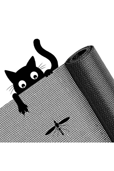 ALETÇANTAM 120cm x 400cm Yırtılmaz Sineklik Kedi Köpek Teli fiberpolyester Si...