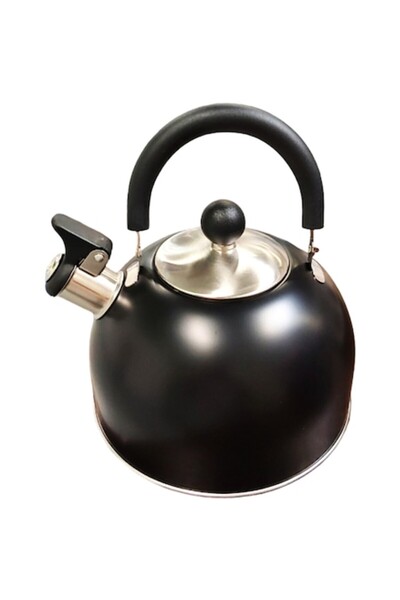 BRIO Fierbător cu fluier, capacitate 2.5 L, BRIO, oțel inoxidabil, negru