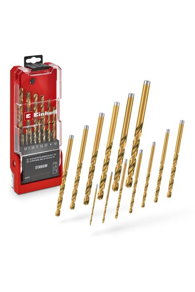 Einhell Orijinal 13 Parça HSS-G Titanyum Kaplamalı Metal Matkap Ucu Seti (Tam...