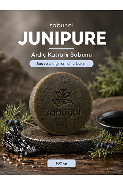 sabunal Junipure Juniper Tar Soap - Scalp, Dandruff Appearance, and Natural P...
