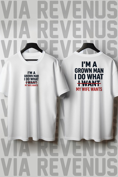 Vordevia Tricou unisex Grown Man, cu imprimeu în față și în spate, croială le...