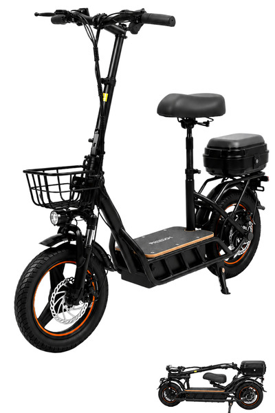 Ummelia Flip 6 PRO 750W Foldable Electric Scooter with Seat| 48V Lithium Batt...