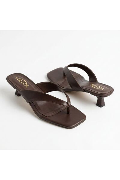 Alphus Vollex Women's Flip-Flop Heeled Slippers