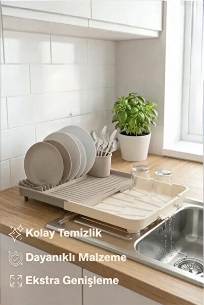AHİR TİCARET Genişletilebilir Tabanlı Sürgülü Bulaşıklık