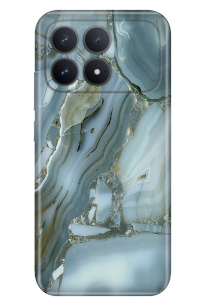 Cekuonline Poco F8 Pro 6.59" Case Colorful Silicone Printed Tpu Carlo Marble