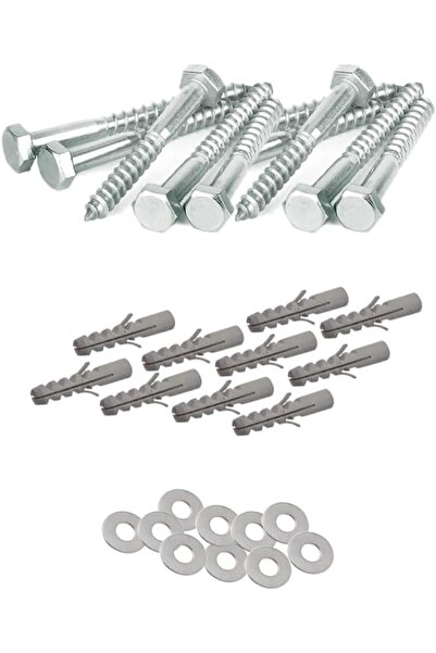 Duravel Hex Head Coach Screws with Washer & Plug for Heavy Timber and Concret...