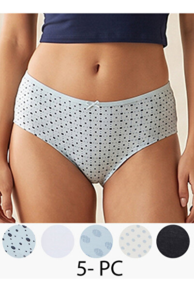 FAV Set of 5 Intimates Briefs Bow Accent