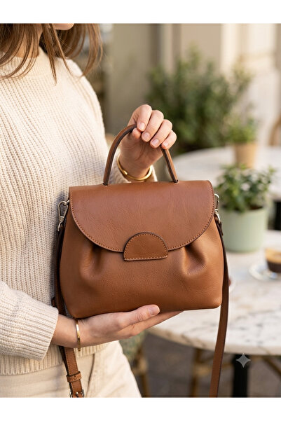 valentina victoria Valvi̇c Genuine Leather Daily Medium Size Women's Bag.