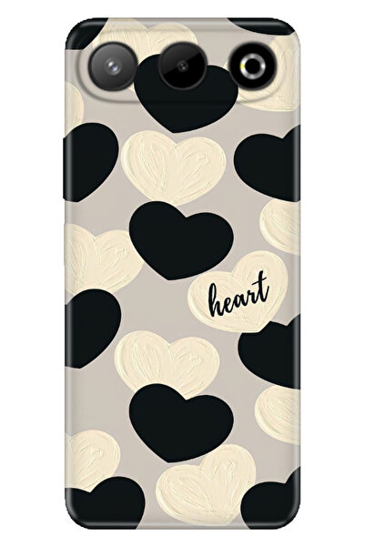 General Mobile Gm 26 5G (G905) Kılıf Retro Art Desenli Esnek Silikon Heart