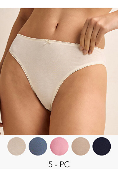 Splash FAV Set of 5 - Bikini Briefs Mid Waist with Bow Detail