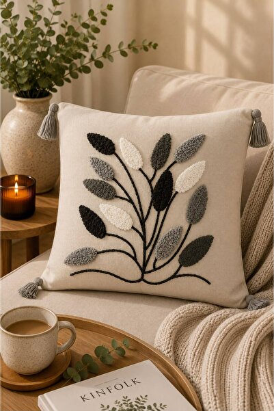 BAYBAYANAY Punch Embroidered Cushion Cover 45X45 cm |   Swallow |   Home |   ...