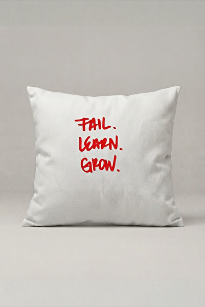 Generic Brand Fail Learn Grow Written Cushion Cover 277 – Learn and Grow Desi...