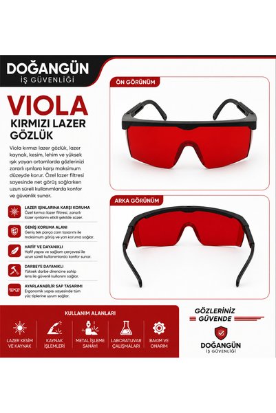 Viola KIRMIZI GÖZLÜK 12 ADET LAZER EPİLASYON KAYNAK