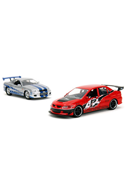 NW NessiWorld مجموعة سريعة وغاضبة من سيارات موديل GTR R34 لعام 2006، عبوة من ...
