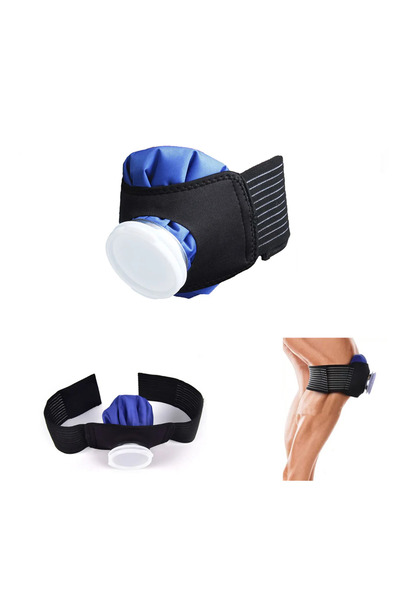 VELORA Compresa reutilizabila pentru terapie rece si calda 22.9 cm cu banda e...
