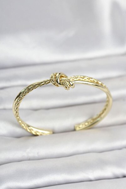 Skygo Gold Color Knot Model Brass Women's Bracelet Tj-Bb8552