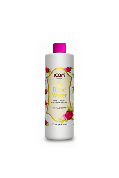 Ican London Pure Rosewater 500ml – Gentle Hydrating Facial & Skin Toner for A...